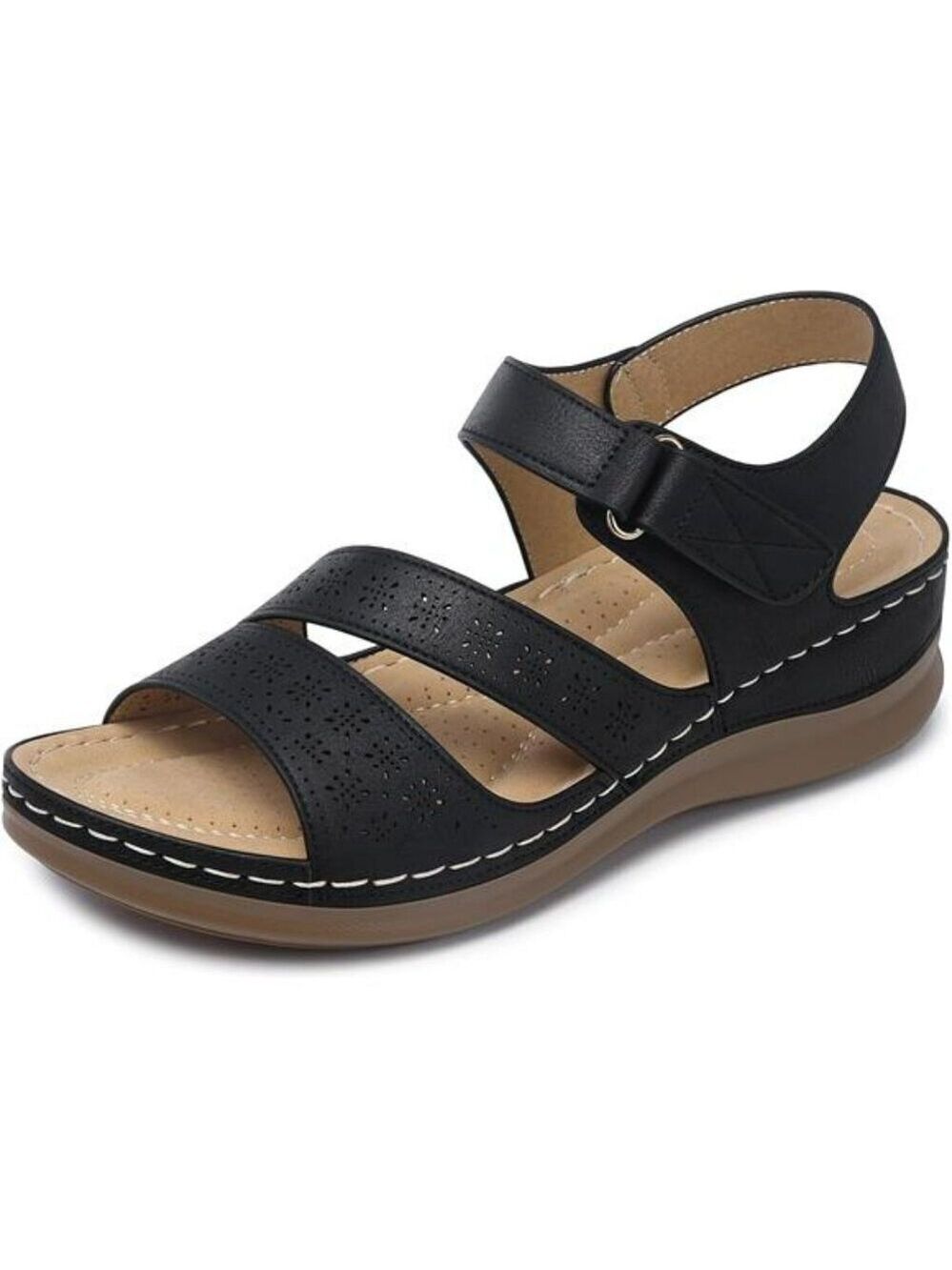 Womens Wedge Platform Sandals Arch Support Dressy Open Toe Summer Shoes